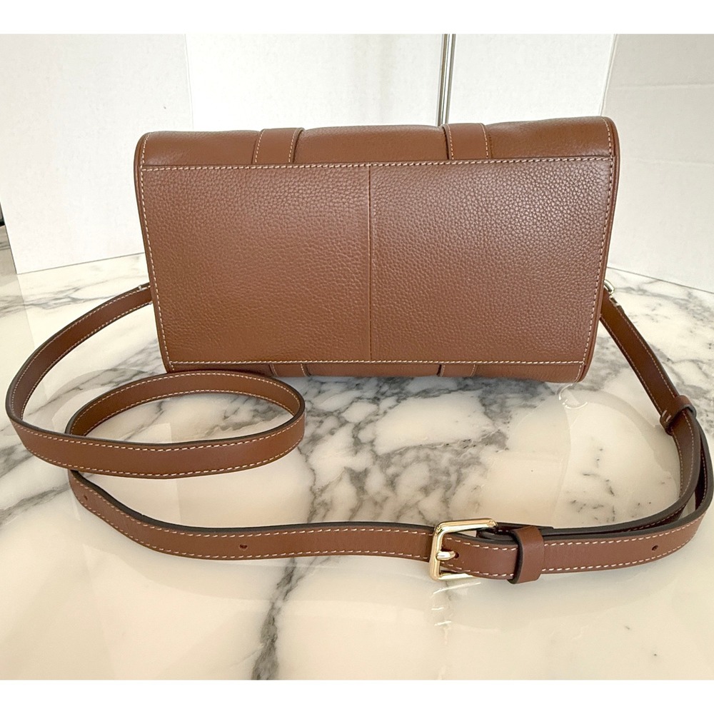 Radley London Noble Alley Brown Leather Medium Zip Top Satchel Bag 113009 NEW - Picture 7 of 15